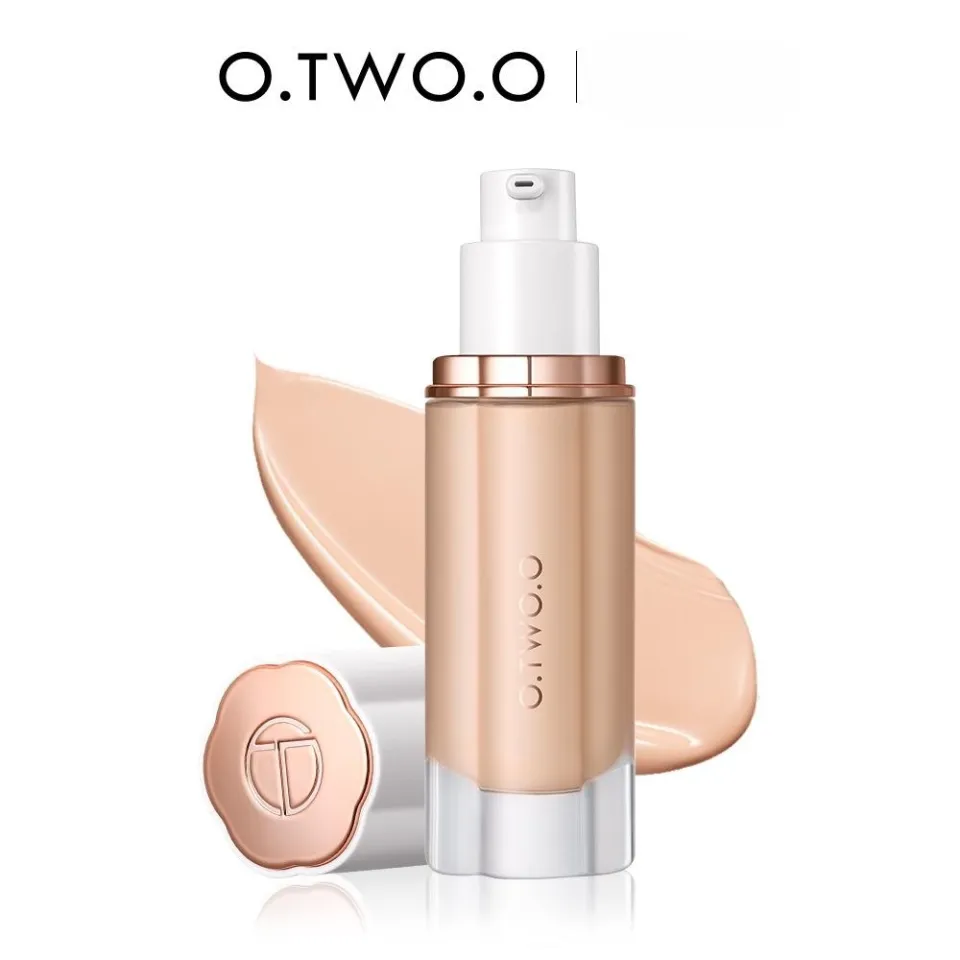 O.TWO.O Liquid Foundation High Coverage Long-lasting Concealer BB  Foundation Cream Waterproof Liquid Foundation | Lazada PH