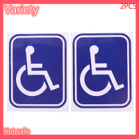 Variety ✨Hot Sale✨ 2pcs Disabled Sign ความพิการความคล่องตัวที่จอดรถสติกเกอร์พีวีซีสำหรับ AUTO