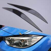 2Pcs Carbon Fiber Headlight Eyebrows Eye Lid Cover Moulding Trims Car fit for BMW 4 Series F32 F33 F36 M3 F80 M4