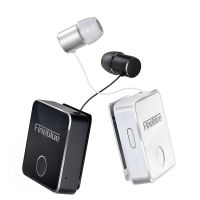 Fineblue Mini F1 pro business bluetooth 5.0 Earphones Wireless Clip Collar Style Headset Retractable Handsfree Bluetooth F910