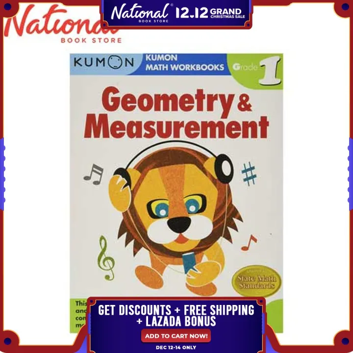 Kumon Grade 1: Geometry & Measurement Math Workbook - Trade Paperback