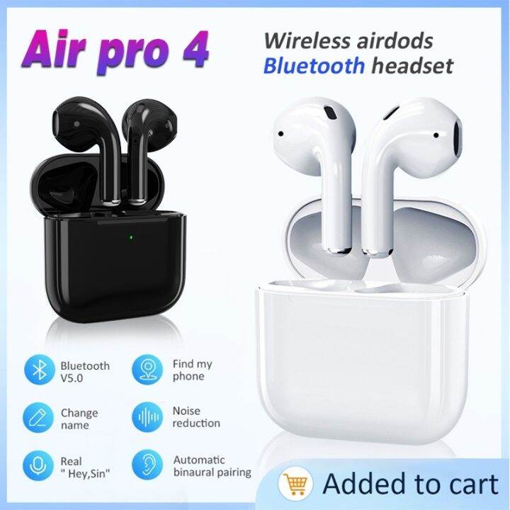 【COD】Zseltop 【Bluetooth Earphones】 Pro 4 TWS Wireless Earphone Airdods ...
