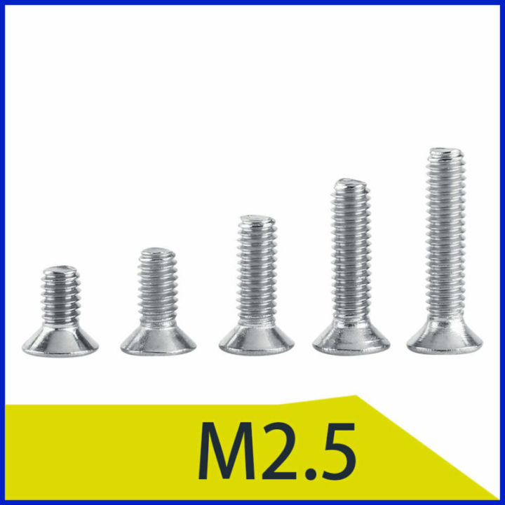 25pcs-m2-5-m3-m4-304-a2-stainless-steel-torx-screws-flat-head-countersunk-hex-sockets