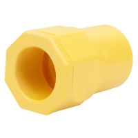 ข้อต่อเข้ากล่อง PVC SCG 1/2 นิ้ว สีเหลือง  PVC CONNECTOR-TOT SCG 1/2" YELLOW