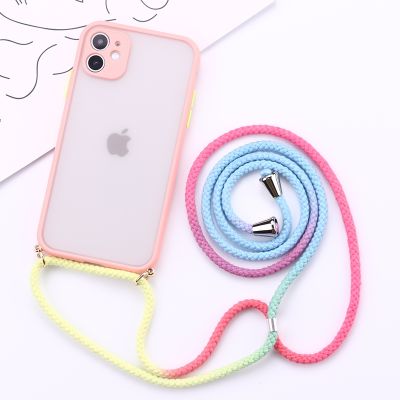 Camera Protection Phone Case Crossbody Necklace Cord Lanyards Rope For iPhone 14Plus 14 14Promax 12 13 Pro Max Shockproof Cover