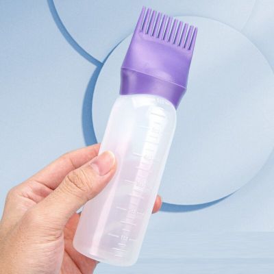 ‘；【。- 120ML Hair Dye Applicator Bottles Plastic Refillable Bottle Multicolor Dyeing Bottle Comb Brush Styling Tool Hair Coloring Tools