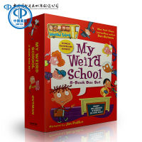 Crazy school 8 volume limited set English original my weird school 8-book box set campus theme classic primary chapter book recommended reading materials for American Primary Schools