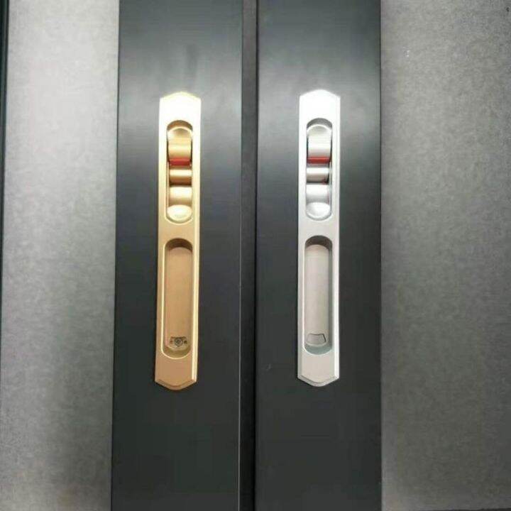 Heavy duty aluminum sliding door lock hollow glass door of the kitchen