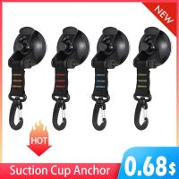 Suction Cup Hook Outdoor Camping Hiking Suction Cup Anchor Hook Reusable Tie Down Home Securing Hooks Portable Hook Carabiner