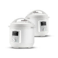 Instant Pot Duo 60 ลายเซ็น (5.7 ลิตร) หม้ออัดแรงดันไฟฟ้า 9-in-1 หม้อนึ่งอเนกประสงค์ สโนไวท์ 1000W