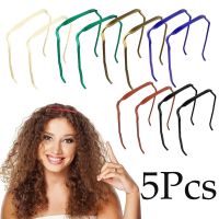 【hot】◑✜▩  5Pcs Invisible Thick Curly Hair Hoop Medium Headband Hairstyle Fixing for Men Plastics Band