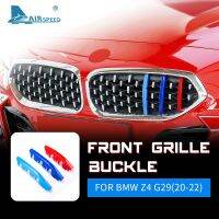 AIRSPEED for BMW Z4 G29 2020-2022 Car Front Grill Stripes Cover Clips Motorsport Decoration Trim Sticker Accessories Car-Styling