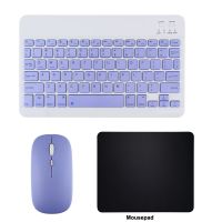 （Miss qis keycap）10 Inchkit KeyboardMouse Combo Keycaps ชาร์จใหม่ได้สำหรับ IpadLaptopTablet PC