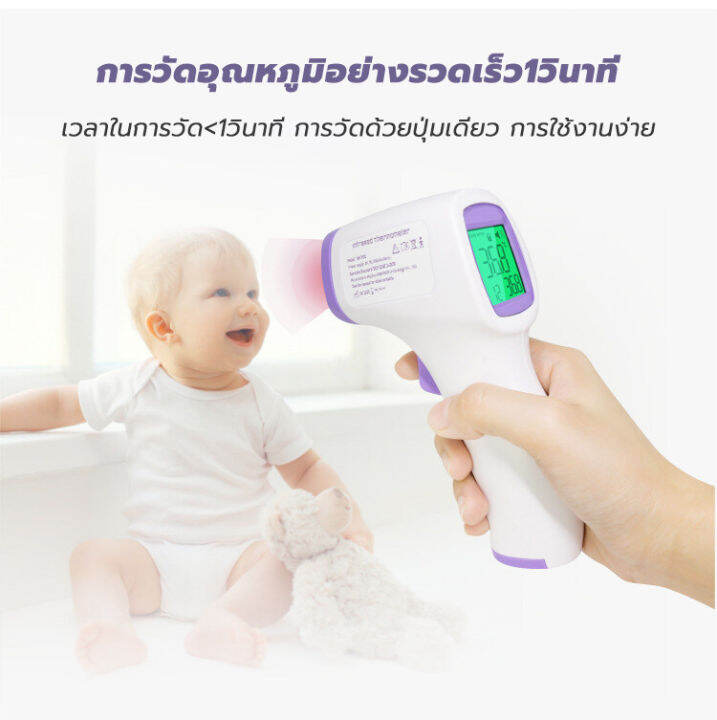 เครื่องวัดอุณหภูมิหน้าผาก-แบบอินฟราเรด-เครื่องวัดอุณหภูมิ-มาพร้อมหน้าจอแสดงผล-led-เครื่องวัดไข้-ที่วัดไข้เด็ก