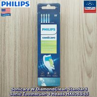 Philips® Sonicare W DiamondClean Standard Sonic Toothbrush 4 Heads HX6064/65 ฟิลิปส์ หัวแปรงสีฟันไฟฟ้า 4 ชิ้น/แพ็ค