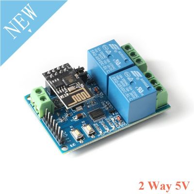 【In-demand】 ESP8266 ESP-01 5V 12V 2 4ทางโมดูลรีเลย์ WiFi สิ่งต่างๆสมาร์ทโฮมสวิตช์ควบคุมระยะไกล ESP01โมดูลไร้สาย WIFI แอปโทรศัพท์