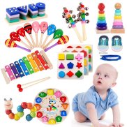 Khối Toán Học Phân Loại Baby Đồ Chơi Bằng Gỗ Hình Dạng Hình Học Montessori