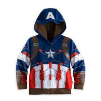 Childrens cotton hooded sweatershirt spring autumn boy new jacket long sleeve outerwear coat