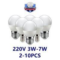 [Super bright bulb] 2/10PC LED Ball Bulb G45 220V 3W 7W Stasmless High Lumen แสงสีขาวอบอุ่นสำหรับโคมระย้าลงโคมไฟคริสตัลห้องครัวห้องน้ำ