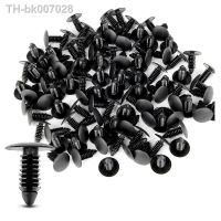 ▫  100x Plastic Bumper Fastener Rivet Clips Automotive Furniture Assembly Expansion Screws Kit Auto Body Clips Black