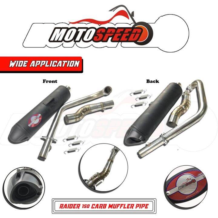 [100 Original] Top 1 Suzuki Raider 150 CARB Muffler Pipe Full Exhaust