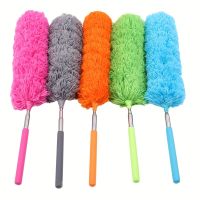 1Pc,สแตนเลส escopic Fiber Duster,ไม่ใช่ไก่ Feather Duster,กำจัดฝุ่นและกวาดฝุ่น PP Wool Duster,เครื่องมือทำความสะอาด,อุปกรณ์ทำความสะอาด