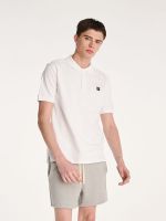 P.MITH Essentials - White Logo Cotton Polo Shirts