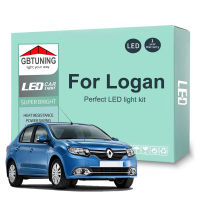สำหรับเรโนลต์โลแกน2004-2011 2012 2013 2014 2015 2016 C An BUS LED ภายในหลอดไฟชุดยานพาหนะในร่มโดมอ่านลำต้นโคมไฟ