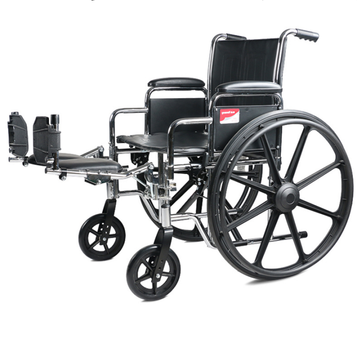 Fish jump wheelchair H102 elderly multifunctional widened fat