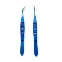 Fue Hair Transplant Forceps Hair Transplant Implanter Curved/Straight 0.4Mm Hair Transplant Tweezer Titanium