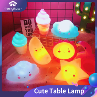 Creative Ins Cute Led Night Light Table Lamp Kids Girl Room Decorative Xmas Gift