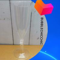 [ส่งฟรี]​ แก้วแชมเปญพลาสติก ขายยกลัง250ใบ champagne glasses plastic