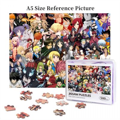 Crossover Anime Mix Wooden Jigsaw Puzzle 500 Pieces Educational Toy Painting Art Decor Decompression toys 500pcs