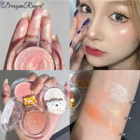 DragonRanee Highlighter Makeup Brighten Bronzers อายแชโดว์ Palette Face Contour Shimmer Lasting Highlight Cream