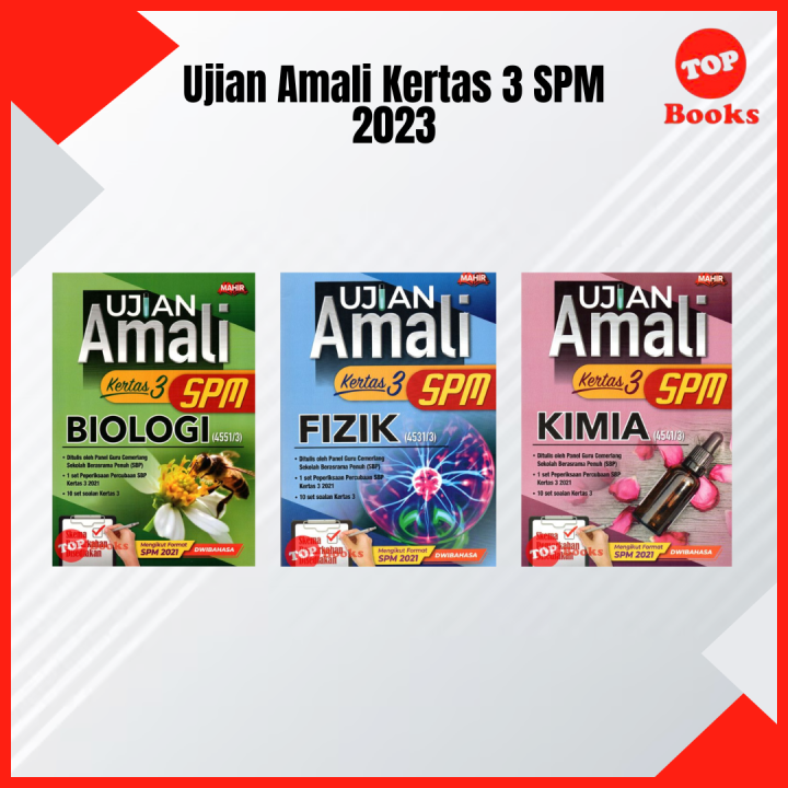 [TOPBOOKS Mahir] Buku Latihan : Ujian Amali Kertas 3 SPM (2023) | Lazada