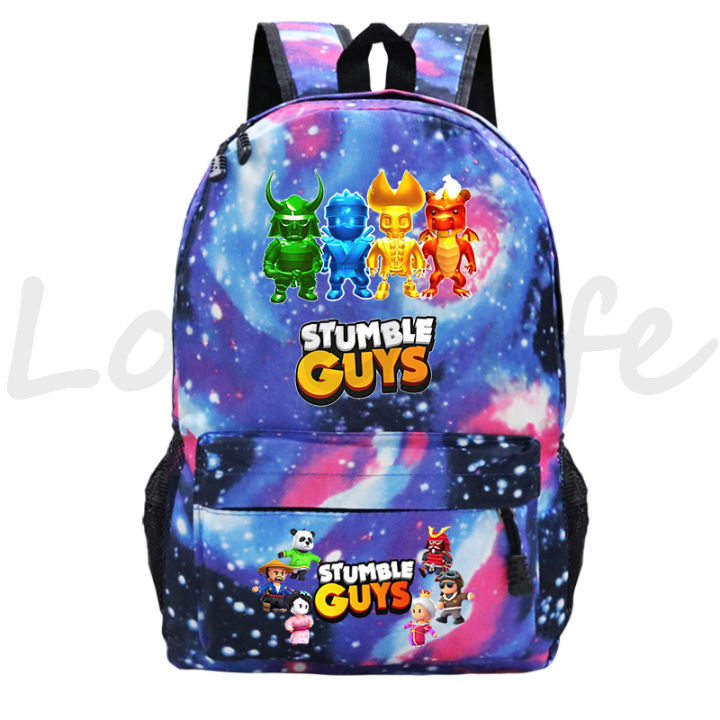 Stumble Guys Backpack Boys Girls Cosplay Backpacks Student Book Bag ...