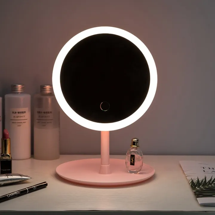 Led Makeup Mirror With Light Fill, Tabletop Illuminated Mirror
