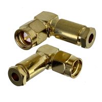 1pcs Connector SMA Male Plug Clamp RG316 RG174 LMR100 RF Coaxial Adapter Right Angle 50ohm Wire Terminal New