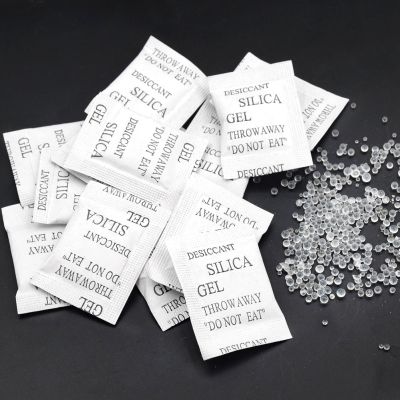 50/100/200 Packs Non-Toxic Silica Gel Desiccant Damp For Dehumidifier Accessories Absorber Bags Kitchen Room Living Moisture