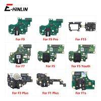 แจ็คหูฟัง Audio Port Board Flex สําหรับ OPPO F1s F1 F3 Plus F5 Youth F7 F15 F9 Pro ไมโครโฟน ไมโครโฟน ขั้วต่อไมโครโฟน ชิ้นส่วนซ่อม