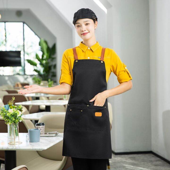 new-fashion-kitchen-aprons-for-woman-men-chef-work-apron-for-grill-restaurant-bar-shop-cafes-beauty-nails-studios-uniform-aprons