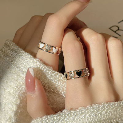 แหวนไมโคร สไตล์ยุโรป ระดับไฮเอนด์ หรูหรา แหวนแฟชั่น ใส่ได้ทั้งผู้ชาย และผู้หญิง เรียบง่าย โดดเด่น
