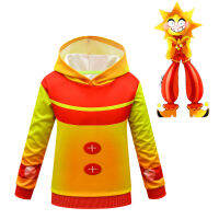 Sun Doll Moon Clown Hoodie เสื้อกันหนาวเด็กชายหญิงฤดูใบไม้ผลิฤดูใบไม้ร่วงแขนยาวเสื้อลำลองฮาโลวีน Cos การ์ตูน Top Hoodie 5183