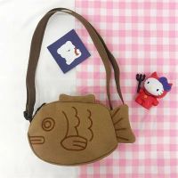 Cartoon Cute Japanese Taiyaki Fashion Backpack Womens Bag Messenger Bag Shoulder Bags Coin Purse Women Crossbody Bag