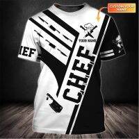 2023 Customized Fashion Tattooed chef Summer mens t shirt Custom name Chef 3D all over printed Unisex Tshirt for Chef Casual Cool T-shirt DW52，Contact the seller for personalized customization