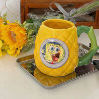 ส่งจากไทย? แก้วน้ำ Spongebob สพันจ์บ็อบ แก้วมัค แก้วกาแฟ แก้วเซรามิค ceramic โมเดล ตั้งโชว์ แต่งห้อง แต่งบ้าน ของขวัญ