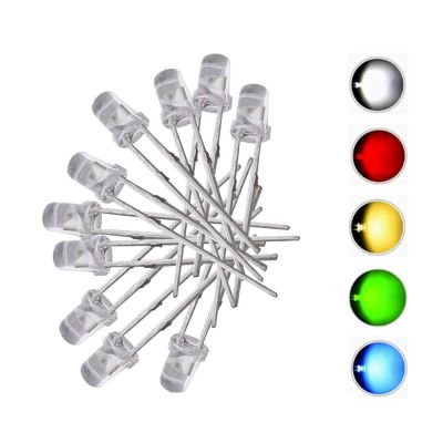 【LZ】✾♈❄  200Pcs 3mm Led Diode Clear Bright Multicolor Individual Light Emitting Diodes Assortment Kit Red/Green/Blue/Yellow/White/Orange