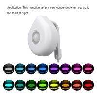 ✴☒ 16 Color Toilet Seat Sensor Light Smart Waterproof Automatic Lamp Small Simple Installation Toilets Lights Wide Application