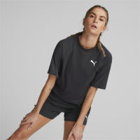 PUMA BASICS - เสื้อยืดผู้หญิง Modern Sports สีดำ - APP - 67309501