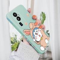 HP เคส Hpcase สำหรับ OPPO Reno10 Pro + 5G เคสลายการ์ตูนแมวน่ารักโดราเอมอนเคสโทรศัพท์คลุมทั้งหมดน้ำรูปแบบขอบสี่เหลี่ยมปลอกซิลิโคนเคสปกป้องเคส